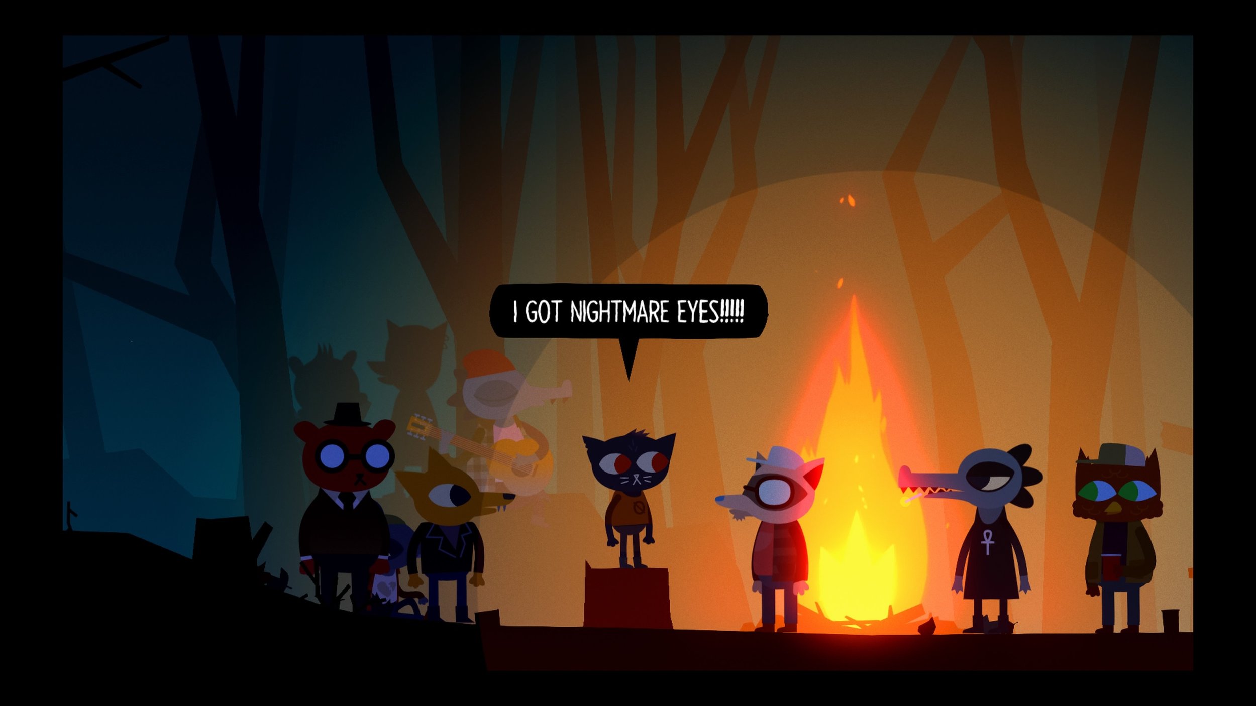 A scene from Night in the Woods